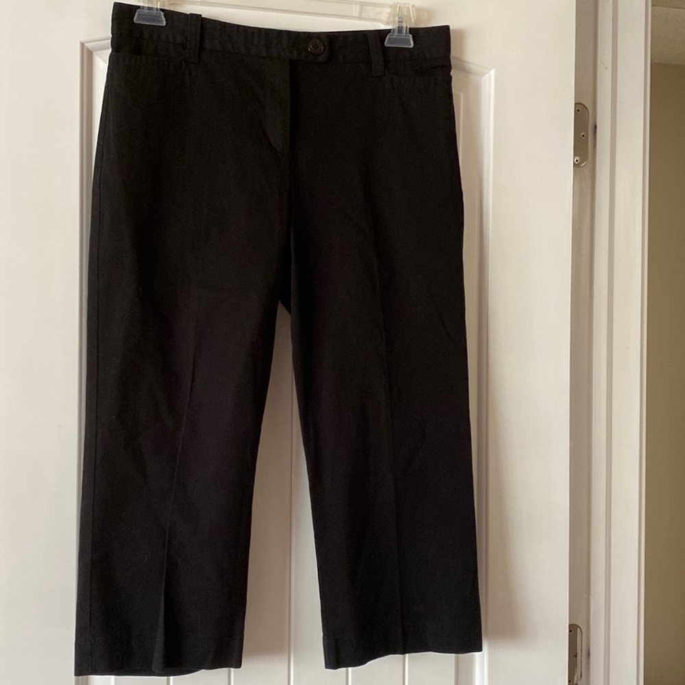 Nautica Black Crops Capri Pants